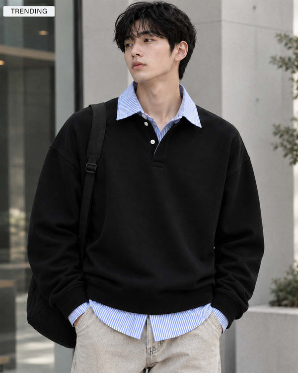 Black Korean Sweatshirt
