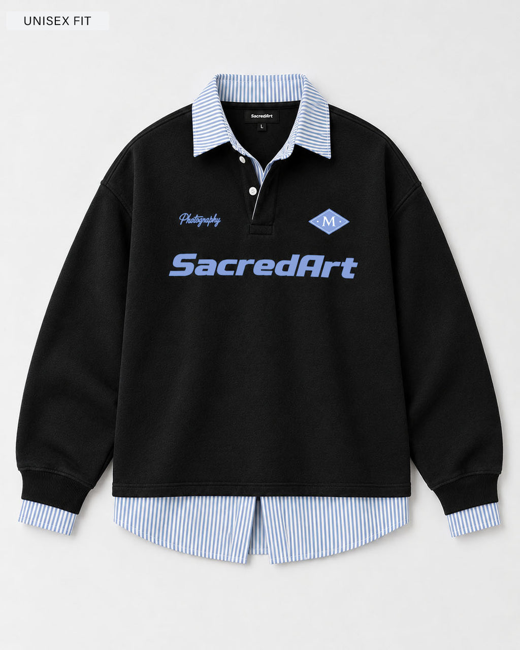Sacred Art Black Korean Sweatshirt