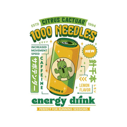Cactuar Energy Drink Full Sleeves Tee