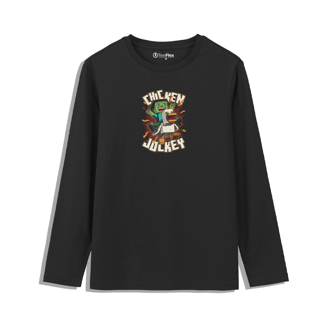 Chicken Kid Cube Game Full Sleeves Tee