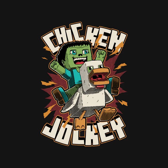 Chicken Kid Cube Game Regular Tee