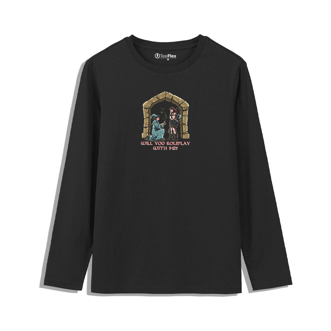 Crit Or Fumble Full Sleeves Tee