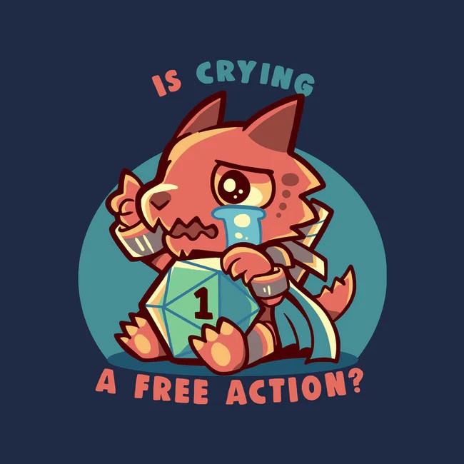 Crying Is A Free Action Regular Tee