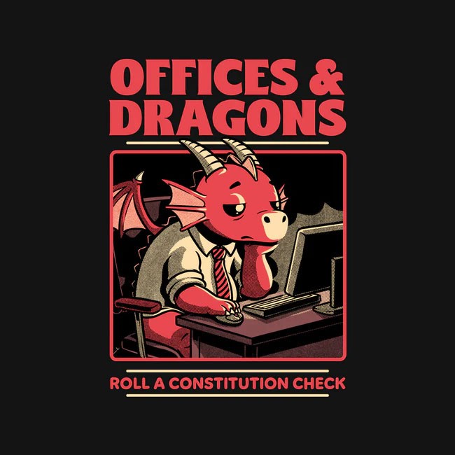 Dragon Office RPG Regular Tee