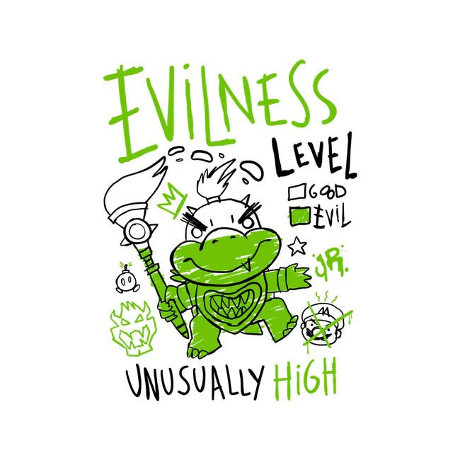Evilness Level Oversized Tee