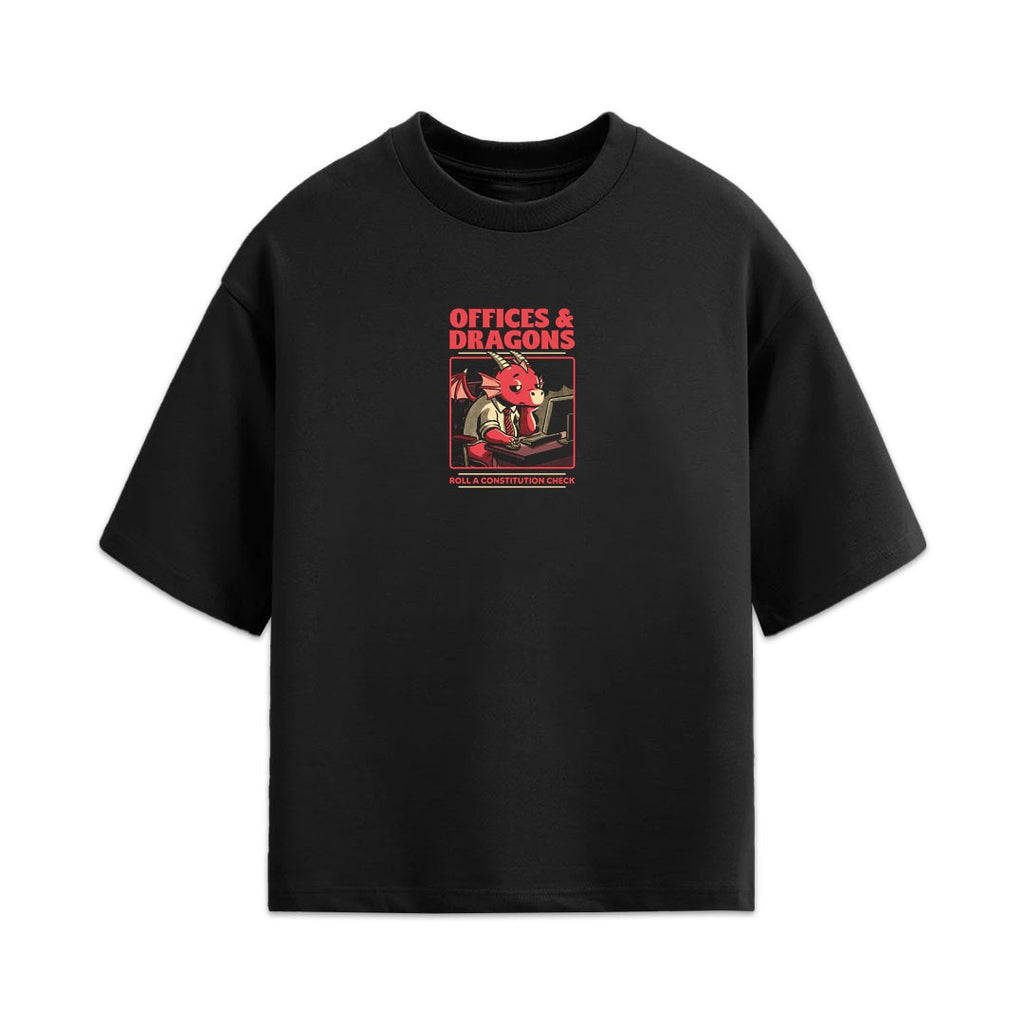 Dragon Office RPG Oversized Tee