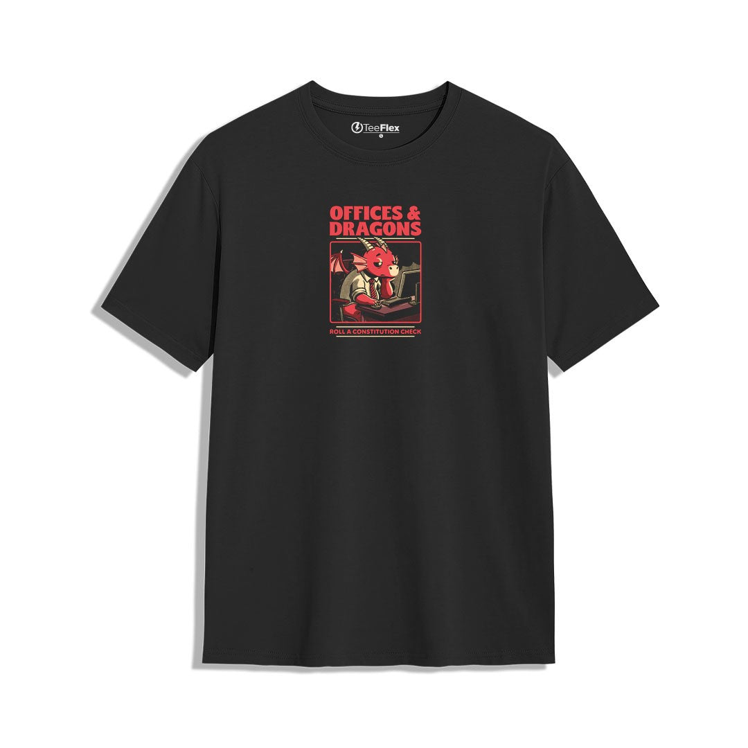 Dragon Office RPG Regular Tee