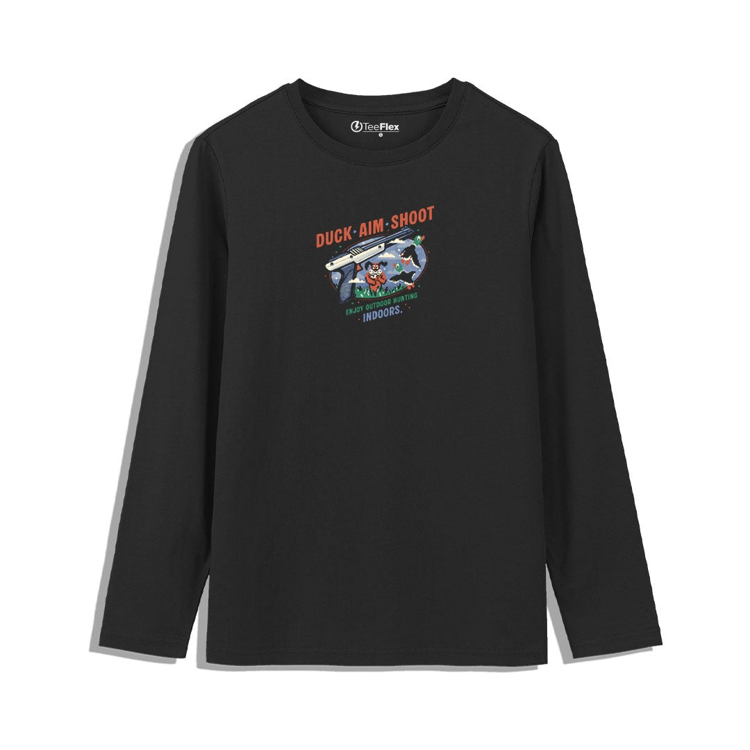 Duck Aim Shoot Full Sleeves Tee