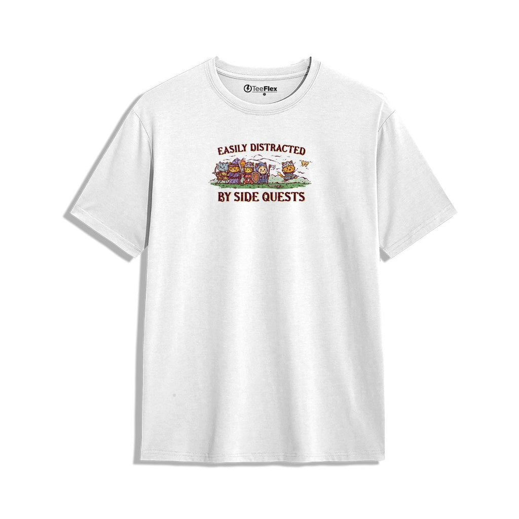 Easily Distracted By Side Quests Regular Tee