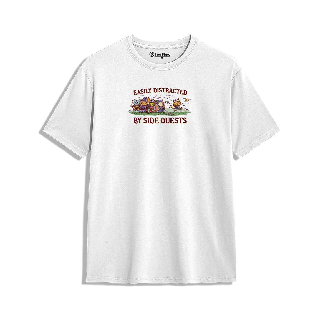 Easily Distracted By Side Quests Regular Tee