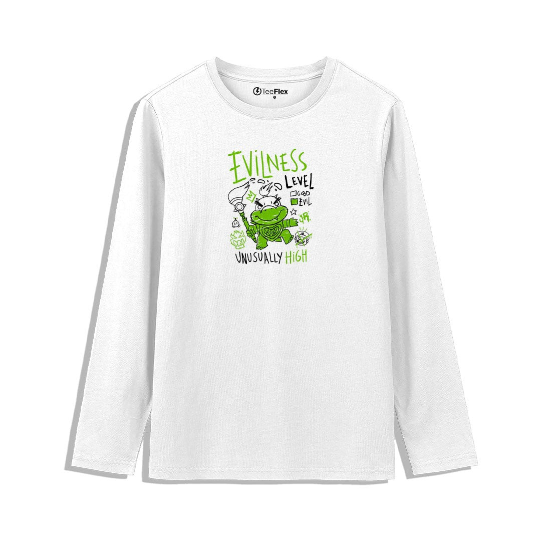 Evilness Level Oversized Tee