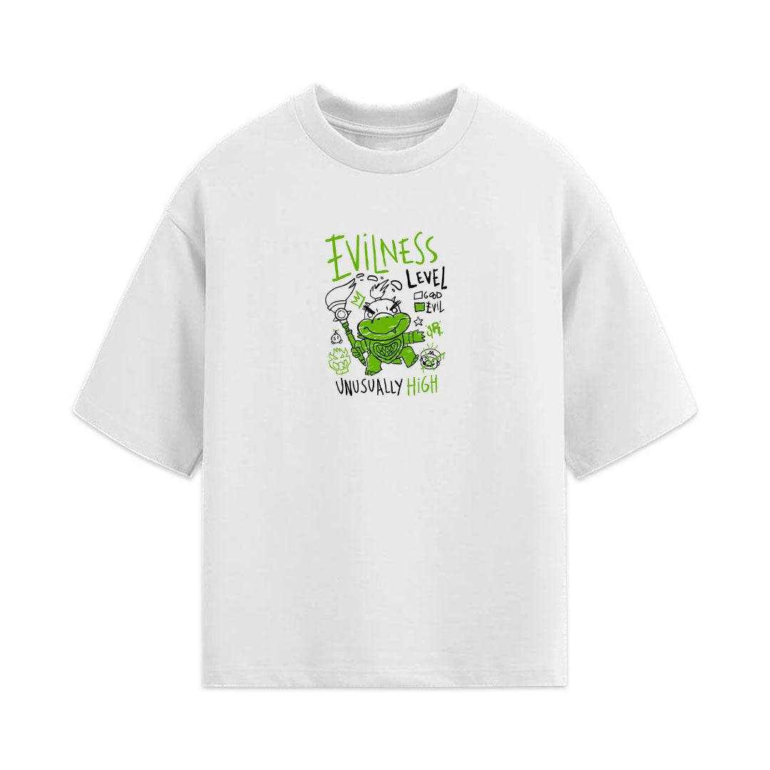 Evilness Level Oversized Tee