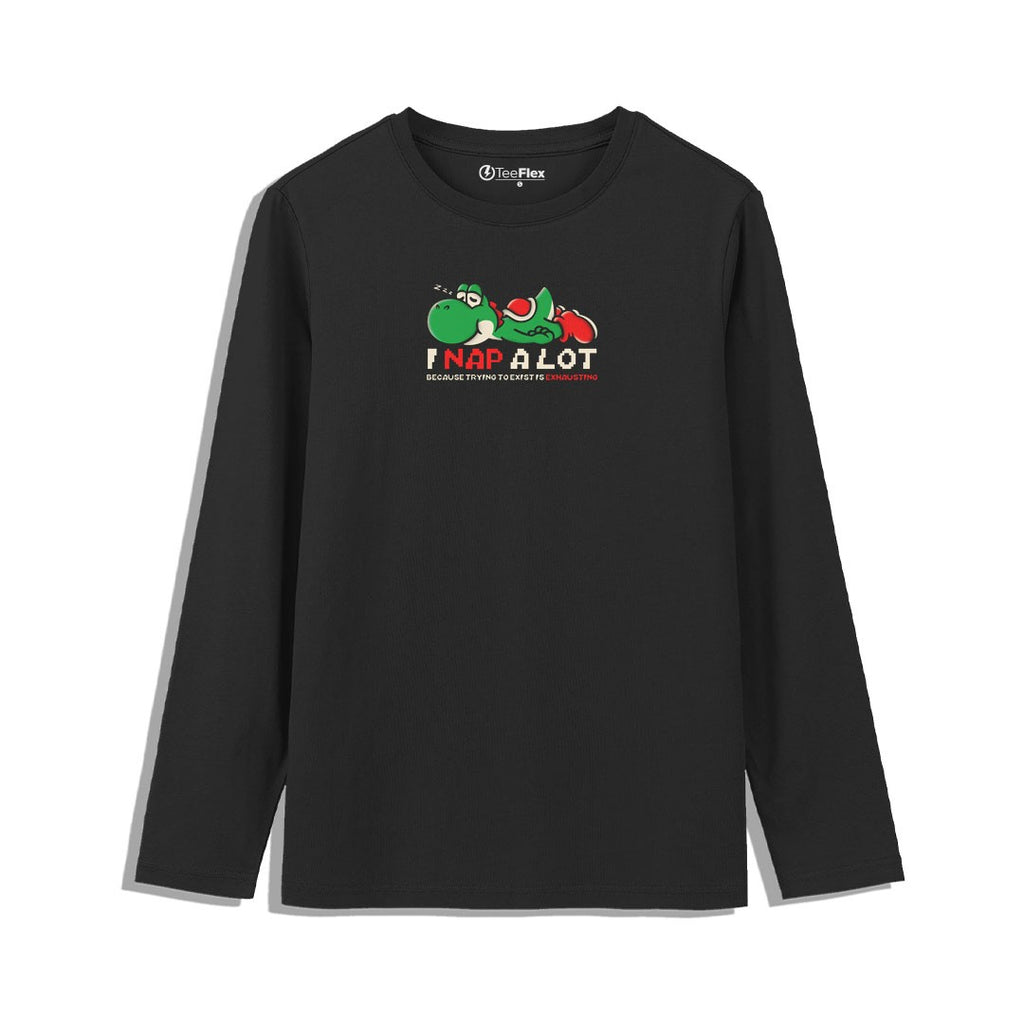 Existing Is Exhausting Full Sleeves Tee