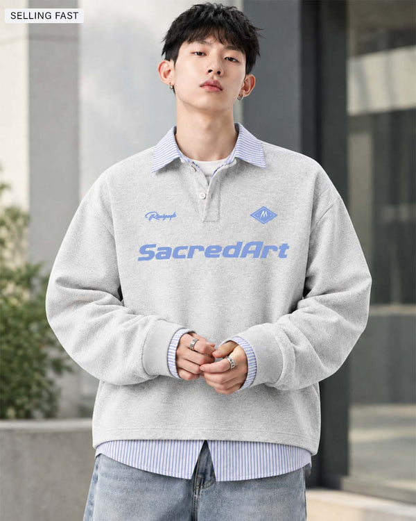 Sacred Art Heather Grey Korean Sweatshirt
