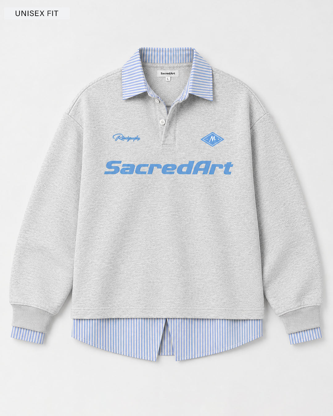 Sacred Art Heather Grey Korean Sweatshirt Secondary image