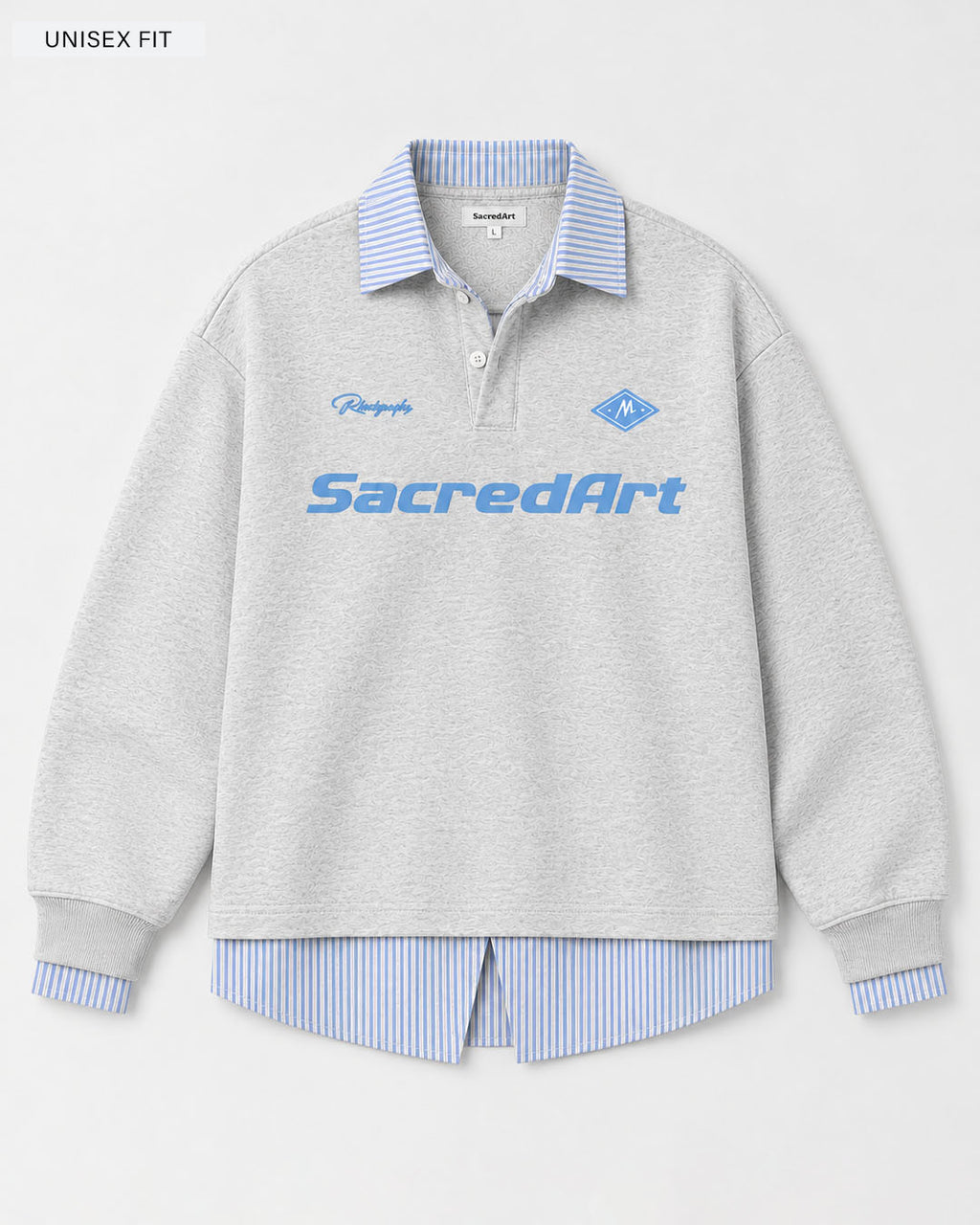Sacred Art Heather Grey Korean Sweatshirt