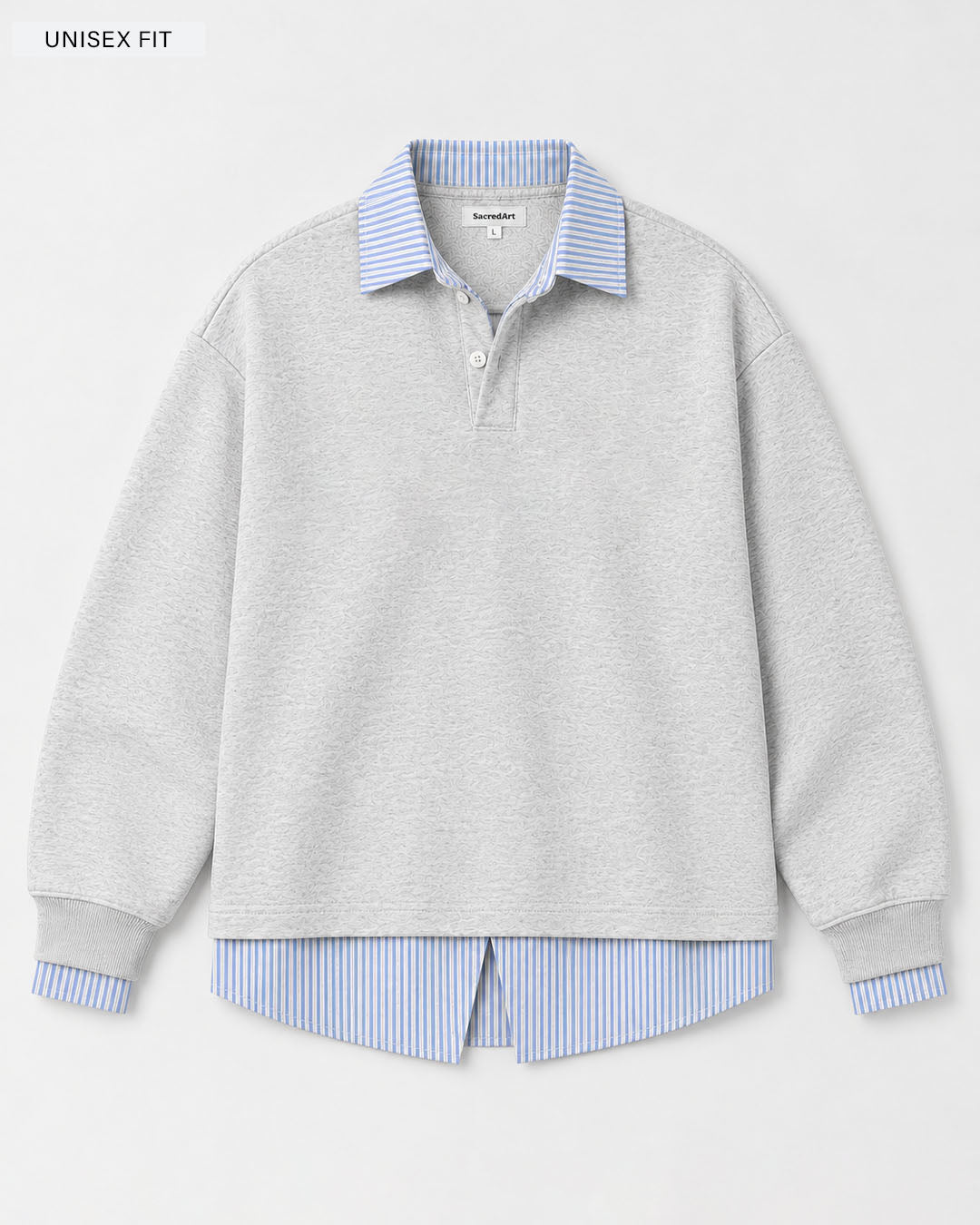 Heather Grey Korean Sweatshirt