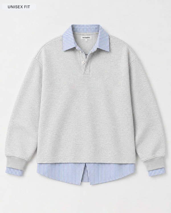 Heather Grey Korean Sweatshirt