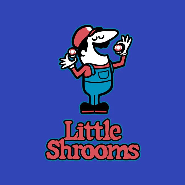 Little Mushrooms Game Food Oversized Tee