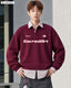 Sacred Art Burgundy Korean Sweatshirt