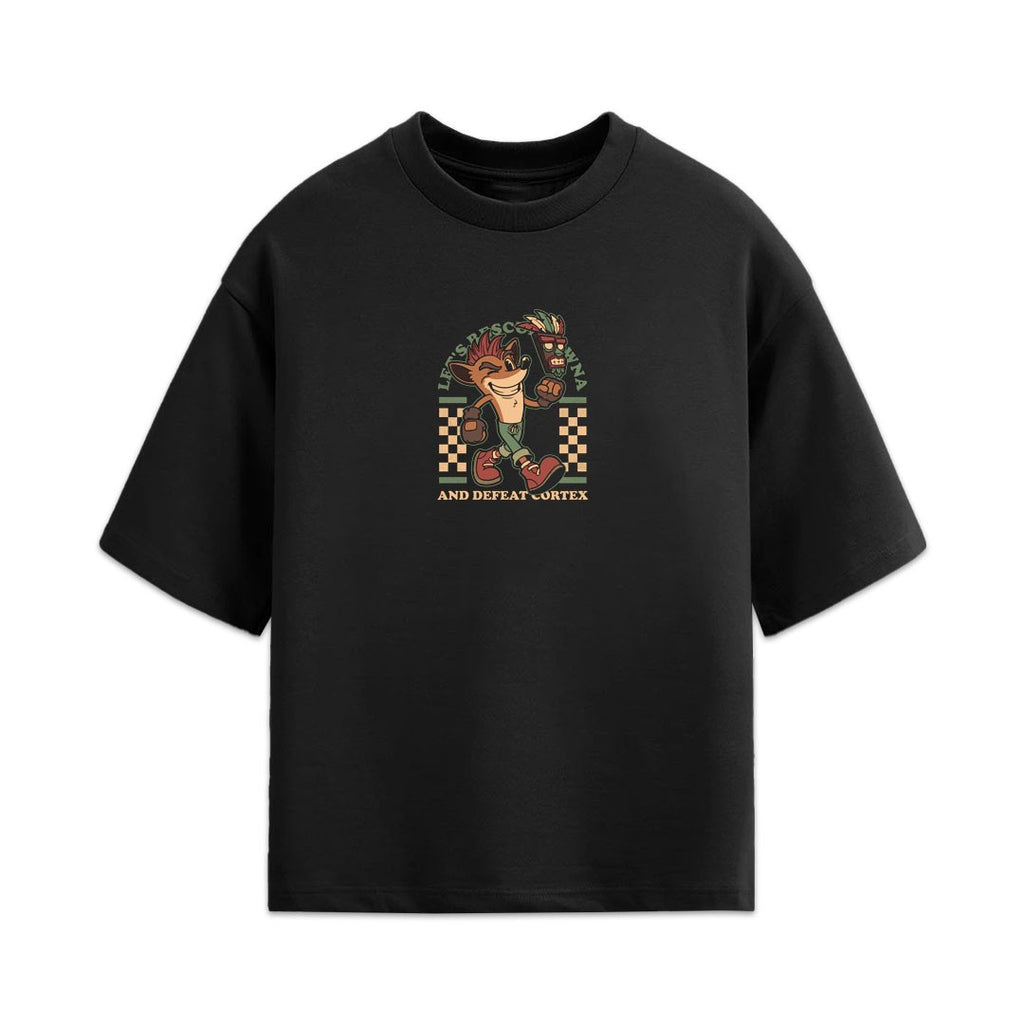 Game Mascot Crash Mask Oversized Tee
