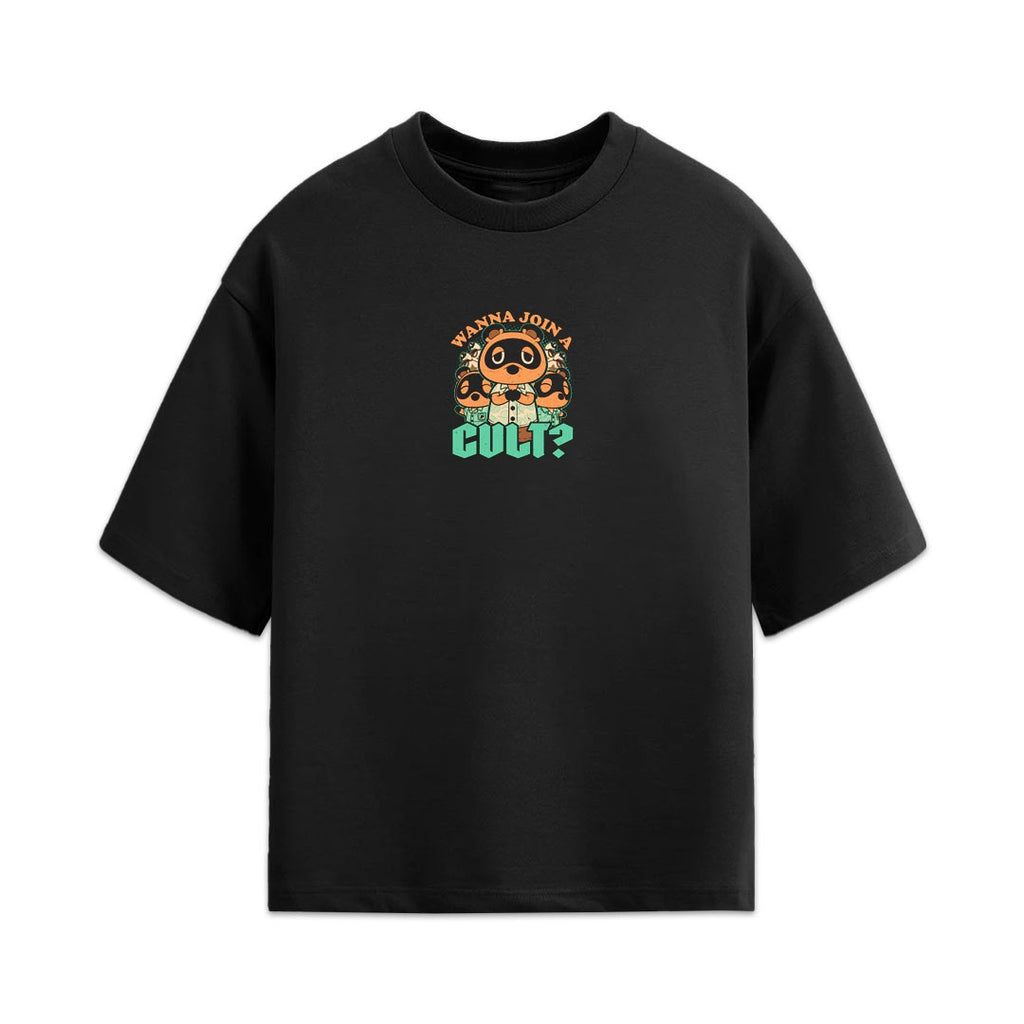 Raccoon Island Cult Oversized Tee