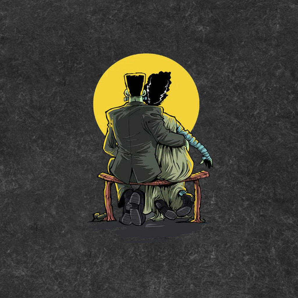 Monster And Bride Gazing At The Moon Tee