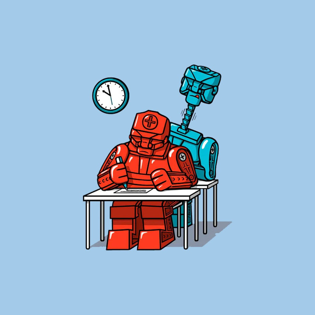 Robot Exam Regular Tee