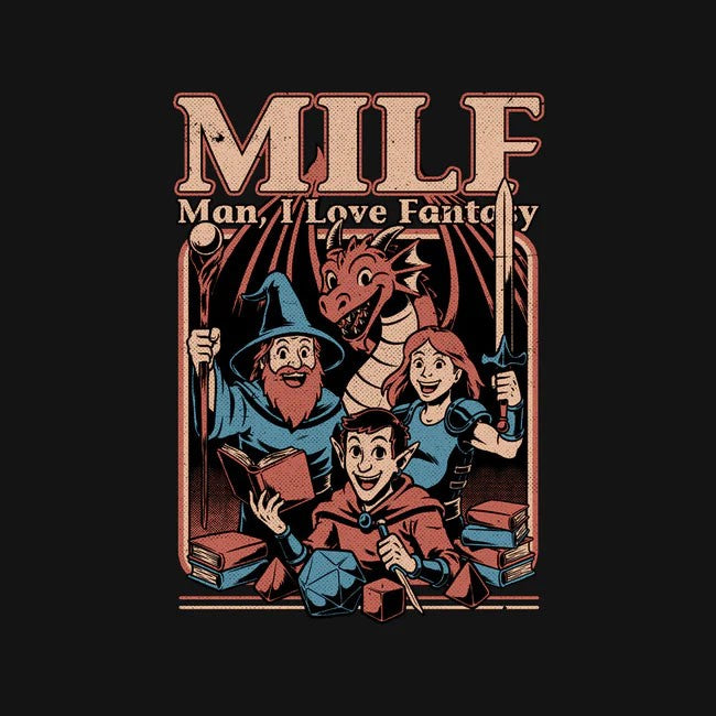 Vintage RPG Crew Joke Oversized Tee
