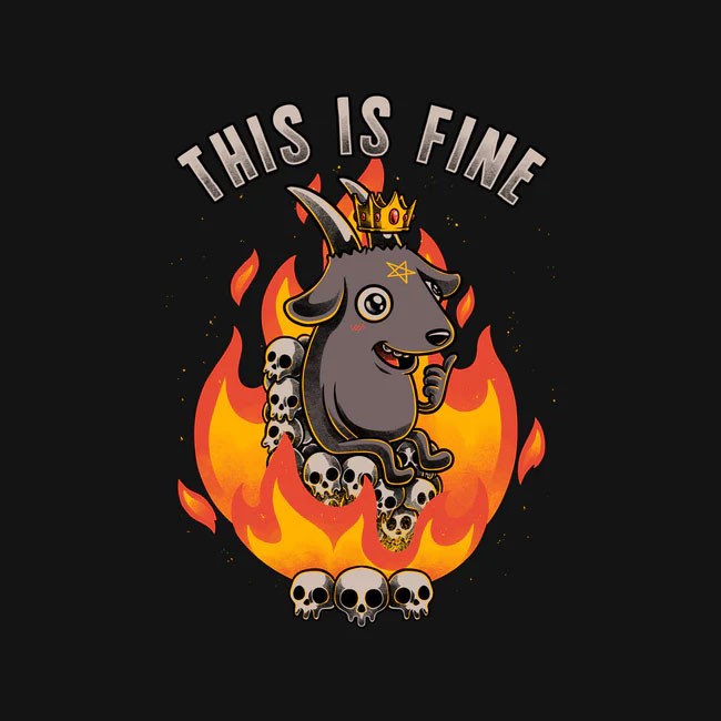 Fire Demon Meme Fine Tee