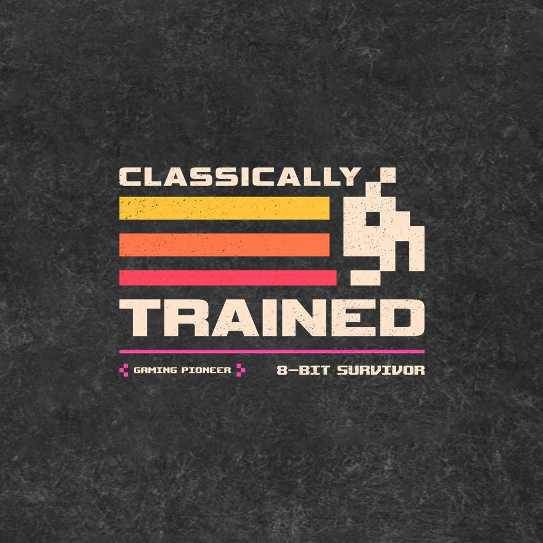 Classically Trained For Retro Gamers Oversized Tee