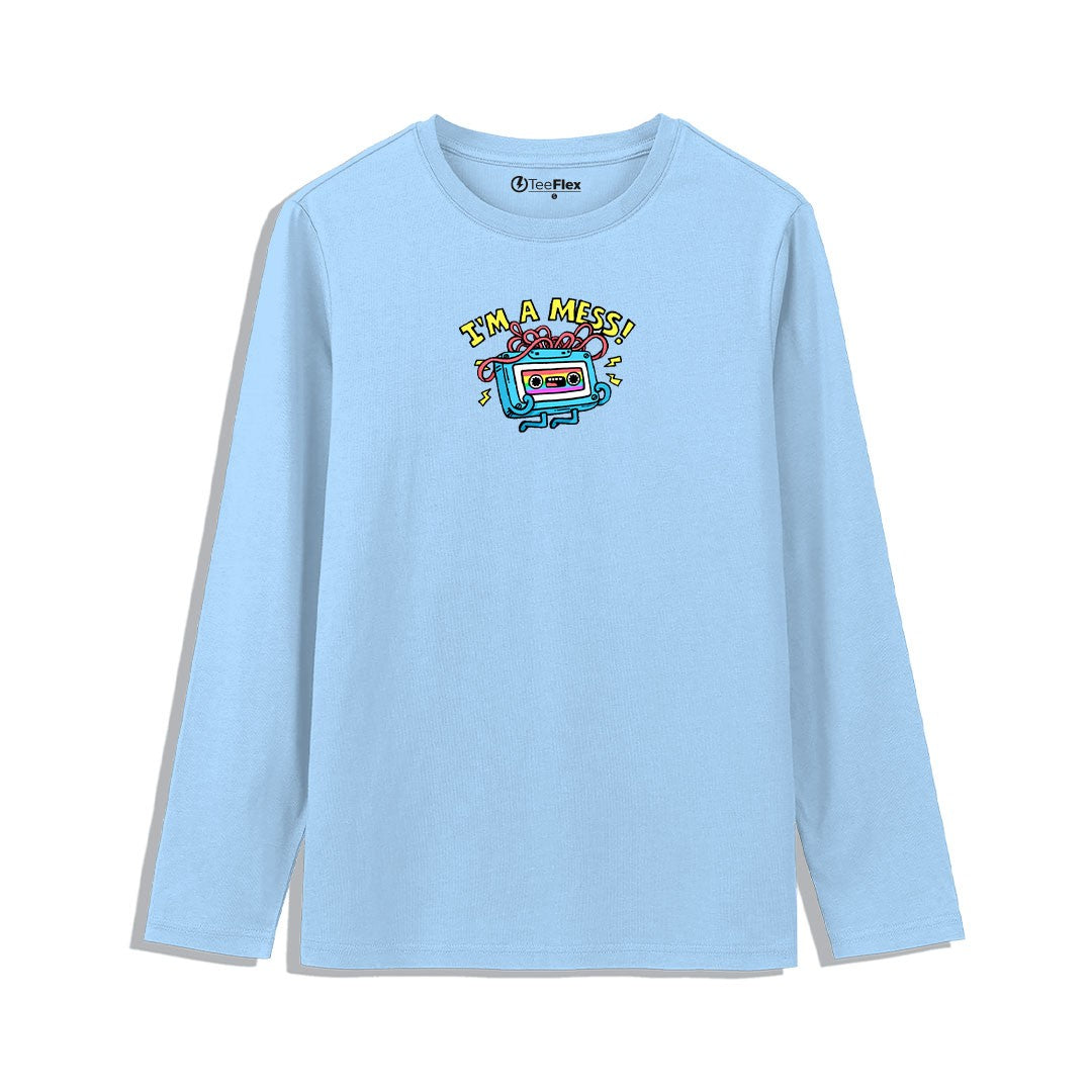 A Mess In The 90s full Sleeves Tee