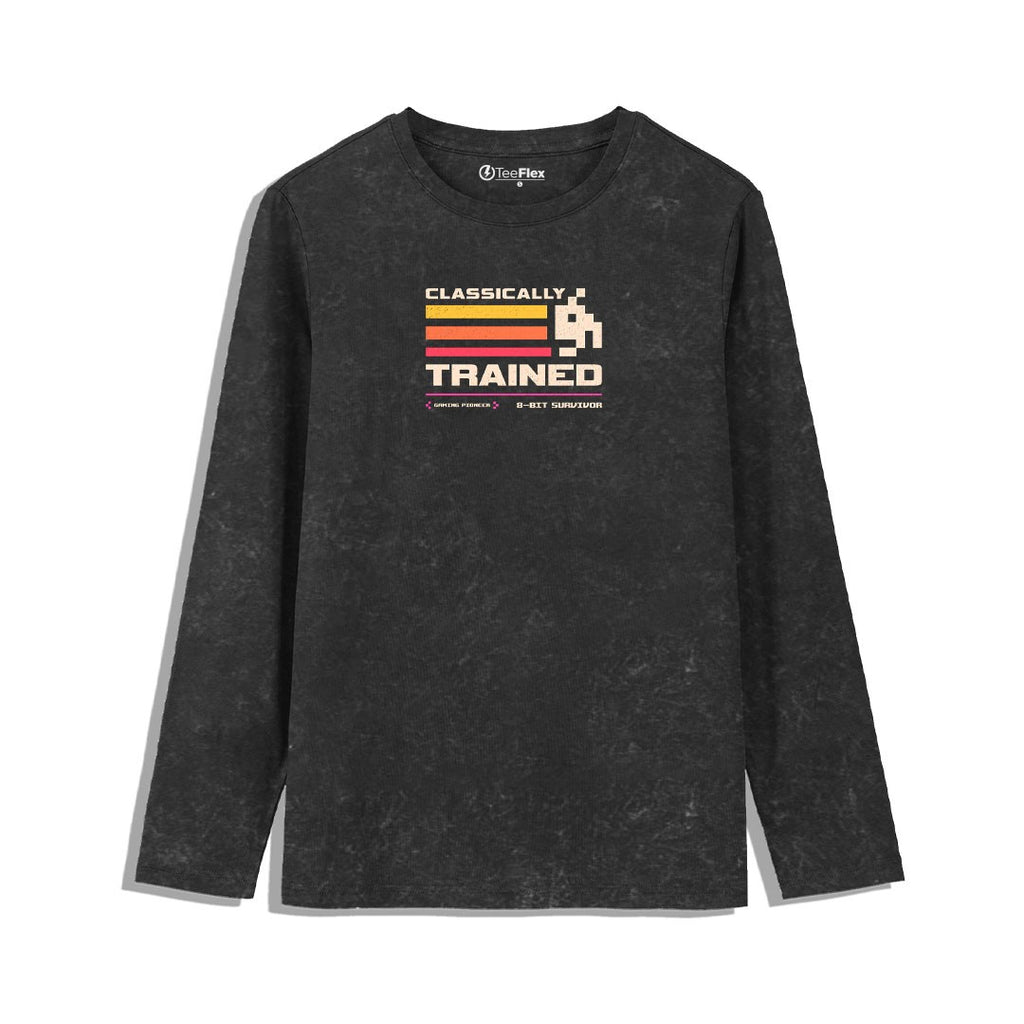 Classically Trained For Retro Gamers full Sleeves Tee
