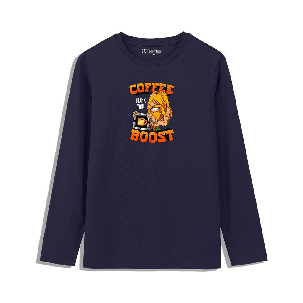 Coffee Boost full Sleeves Tee