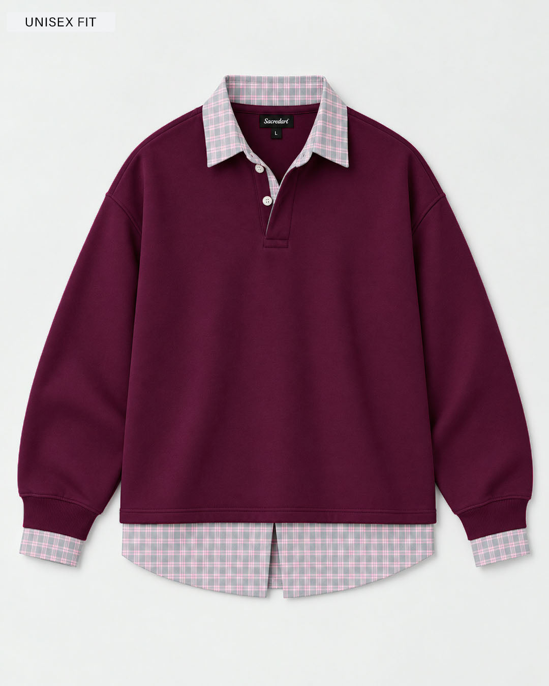Burgundy Korean Sweatshirt Secondary image