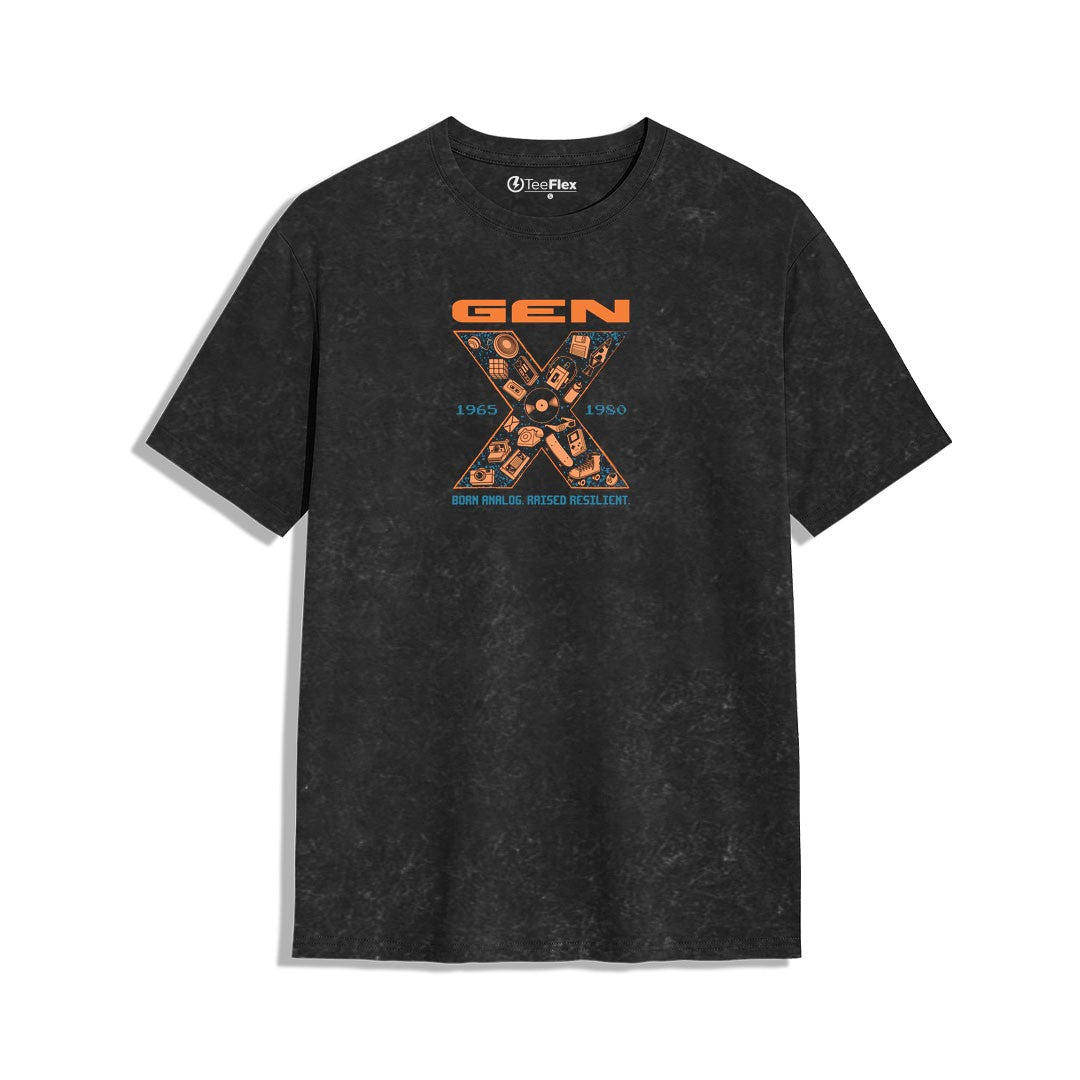 Born Analog Raised Resilient full Sleeves Tee