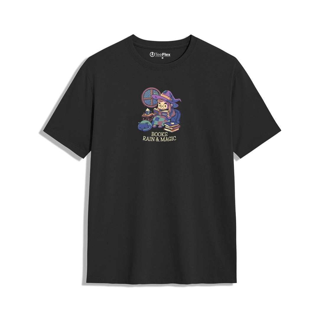 Books Rain And Magic Tee Main image